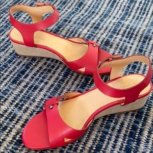 New madewell Joan sandals lipstick red 6.5